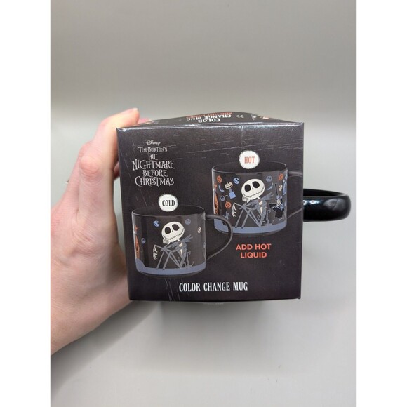 NEW Nightmare Before Christmas, Color Changing Coffee Mug, Jack And Sally 15 Oz - Picture 2 of 5